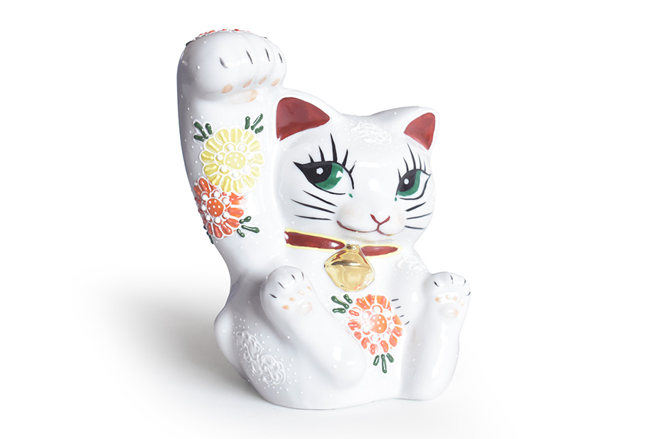 九谷焼 招き猫 縁起物 置物 和座本舗