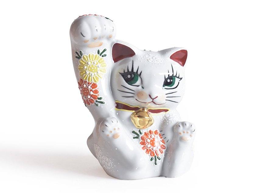 九谷焼 招き猫 縁起物 置物 和座本舗