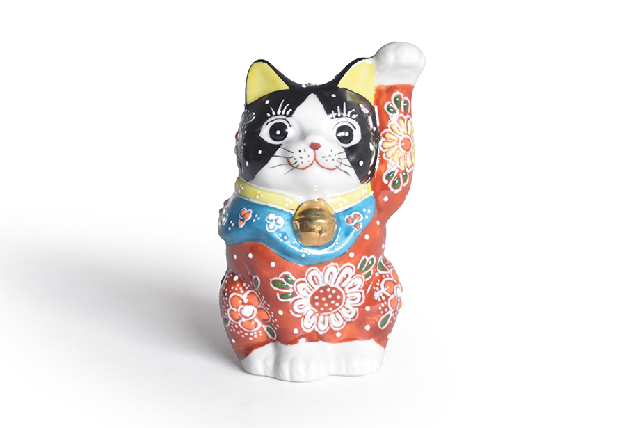 九谷焼 招き猫 縁起物 置物 和座本舗