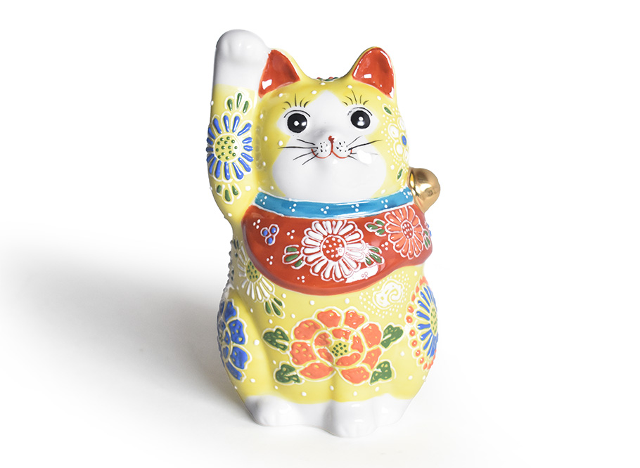 九谷焼 招き猫 縁起物 置物 和座本舗