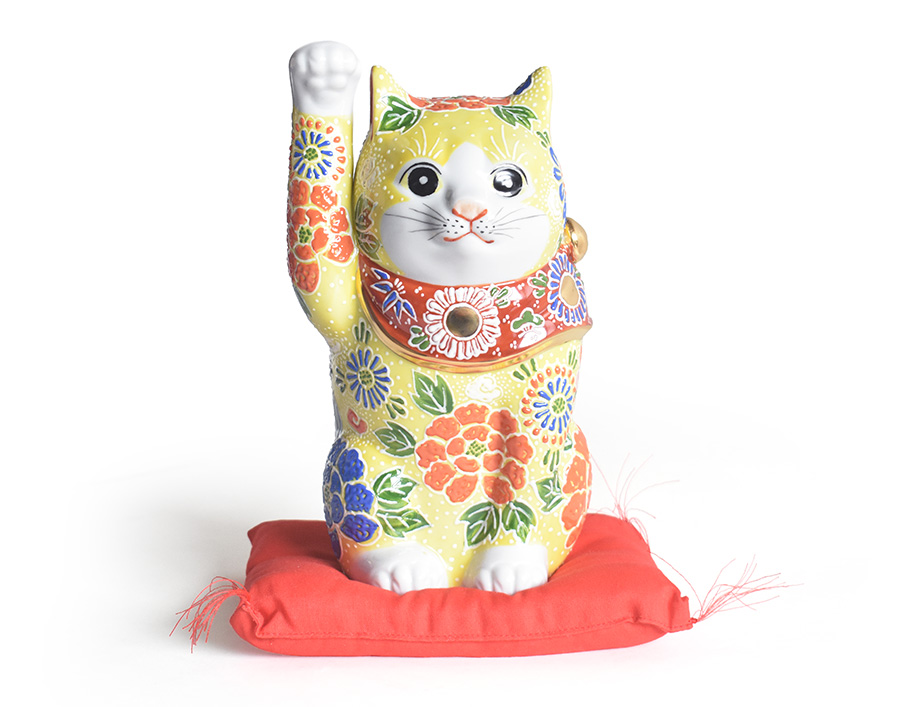 九谷焼 招き猫 縁起物 置物 和座本舗