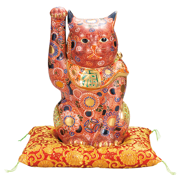 九谷焼 招き猫 縁起物 置物 和座本舗