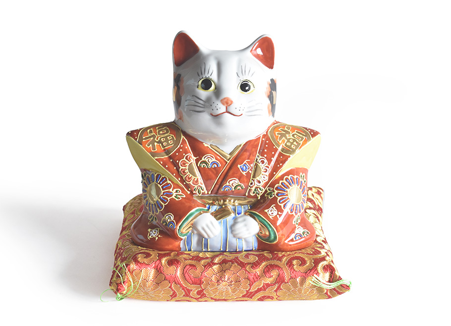 九谷焼 招き猫 縁起物 置物 和座本舗