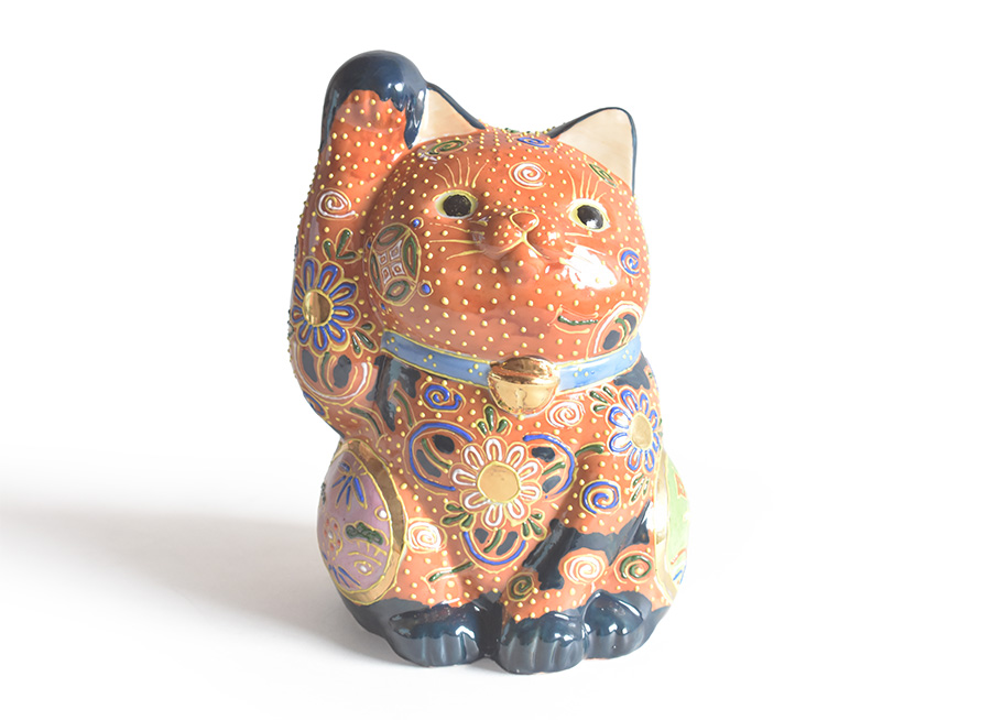 九谷焼 招き猫 縁起物 置物 和座本舗