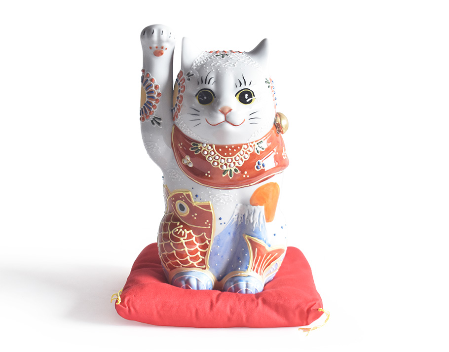 九谷焼 招き猫 縁起物 置物 和座本舗