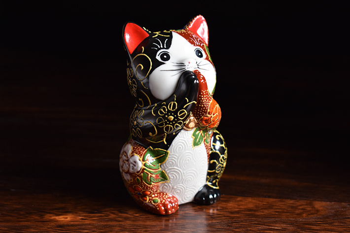 九谷焼 招き猫 縁起物 置物 和座本舗